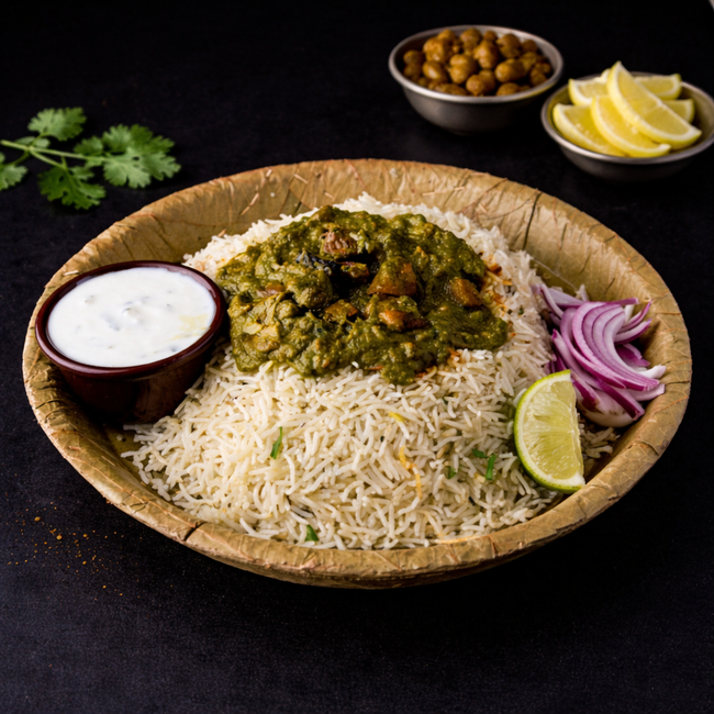 Pachimirchi Mushroom Pulao (Green Chilli Mushroom Pulao)