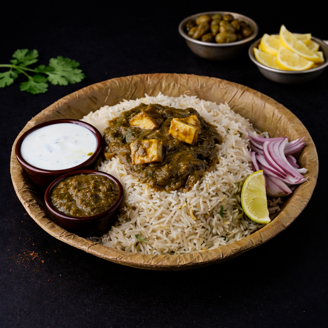 Gongura Paneer Pulao (Sorrel Leaf Paneer Pulao)