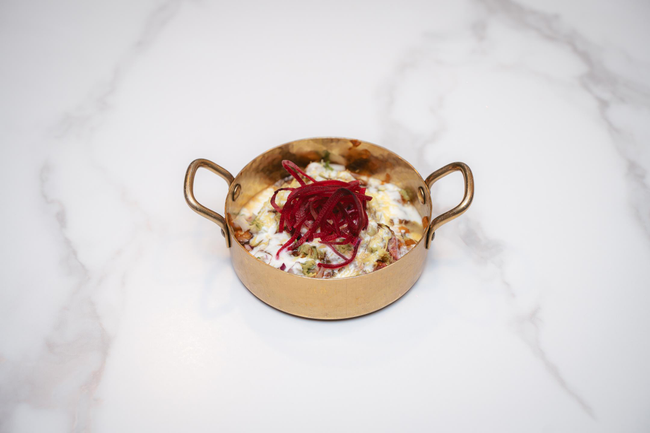 Beetroot Tikki Chaat