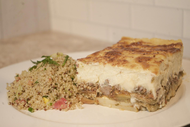 moussaka w/ salad