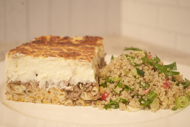 pastitsio w/ salad