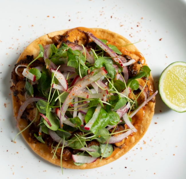 Tostada de pulpo