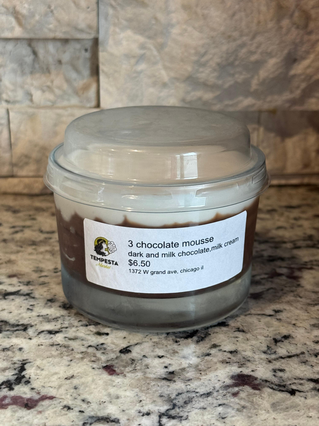 3 chocolate mousse