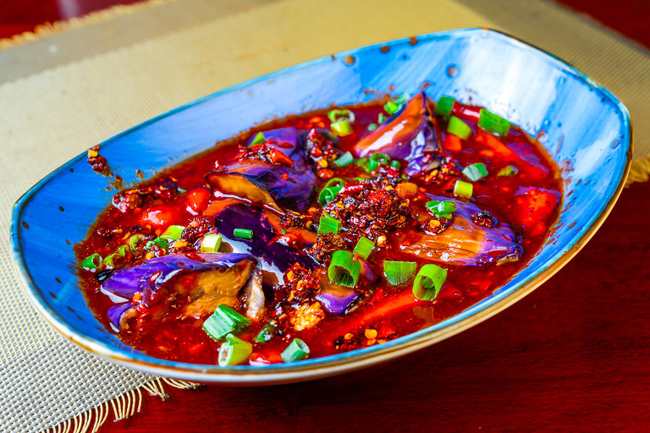 Eggplant with Hot Garlic sauce or Szechwan Sauce