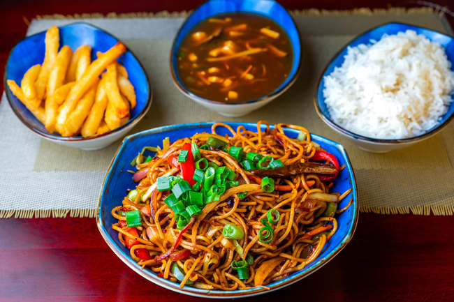 Szechwan Fried Noodles Lunch
