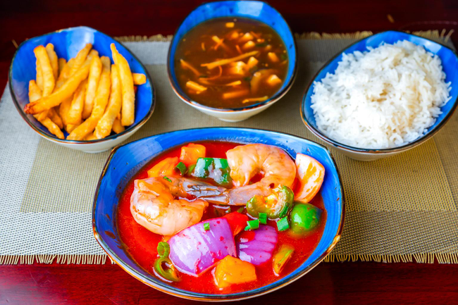 Sweet and Sour Shrimp Lunch