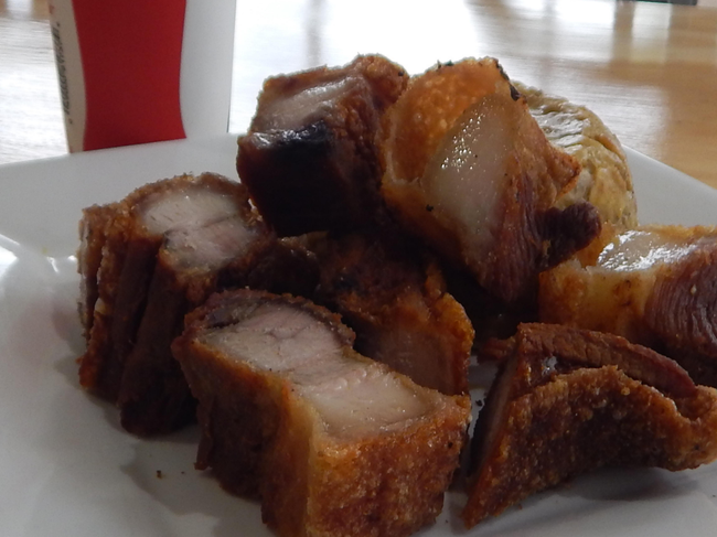 Plato PorkBelly Fried Chicharron Frito