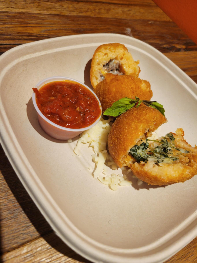 Spinach and Mozzarella Arancini