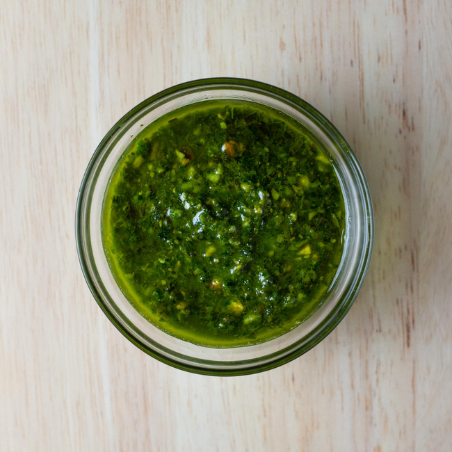 Take Home Kale Pistachio Pesto