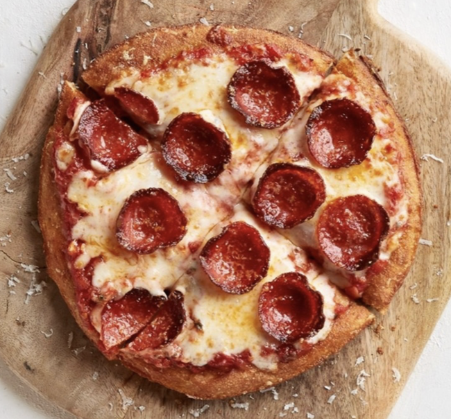 Kids 1-Topping Pizza + Fountain Soda Lunch Special