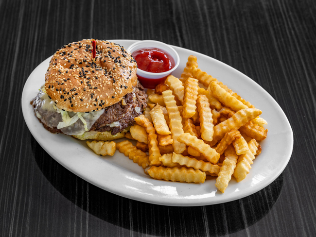 Vic's Double Smashburger (Hand)