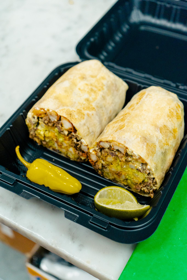 Chicken Shawarma Cali Burrito