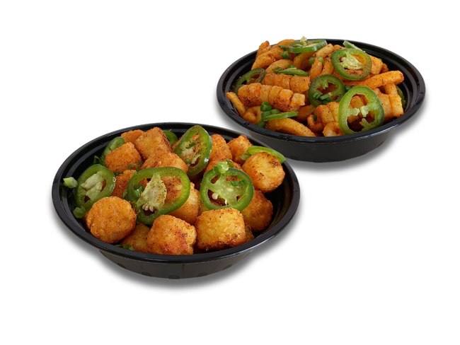 Fire Style Tots or Curly Fries
