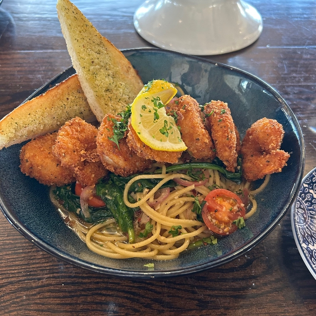 Crispy Shrimp Scampi