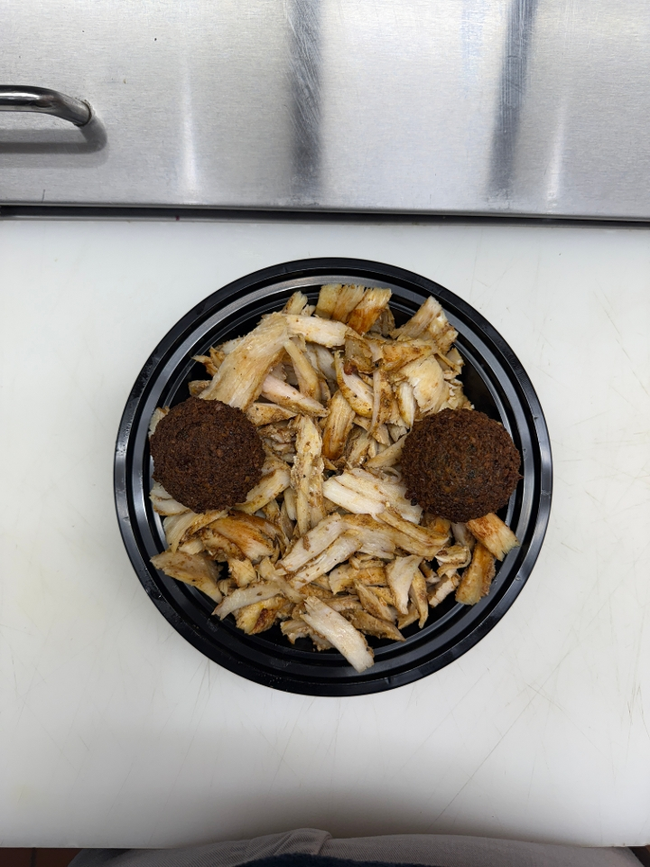 Protein Chicken Shawarma and Falafel
