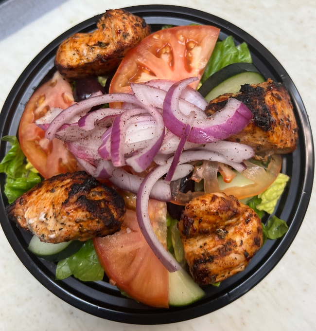 Chicken Shish Kababs Lebanese Salad