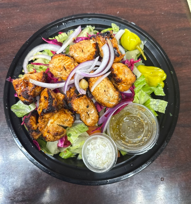 Chicken Shish Kababs Lebanese Salad
