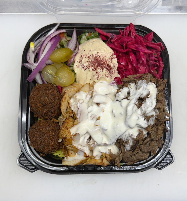 Sandstorm Bowl ( Steak Shawarma - Chicken Shawarma - Falafel )