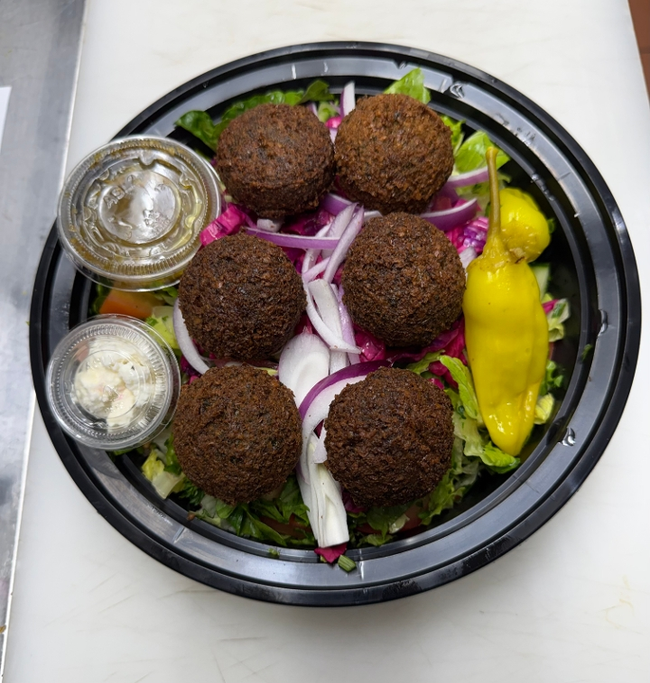 6 falafel Lebanese Salad
