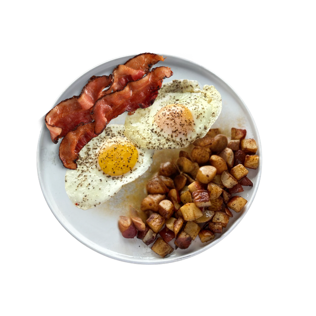 2 Eggs with Meat