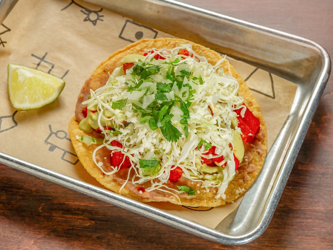 Vegetable Chileajo Tostada