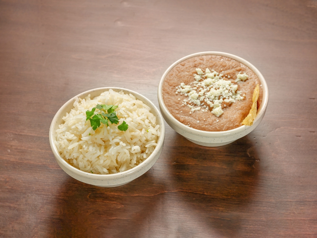 Refried Beans & Garlic Rice