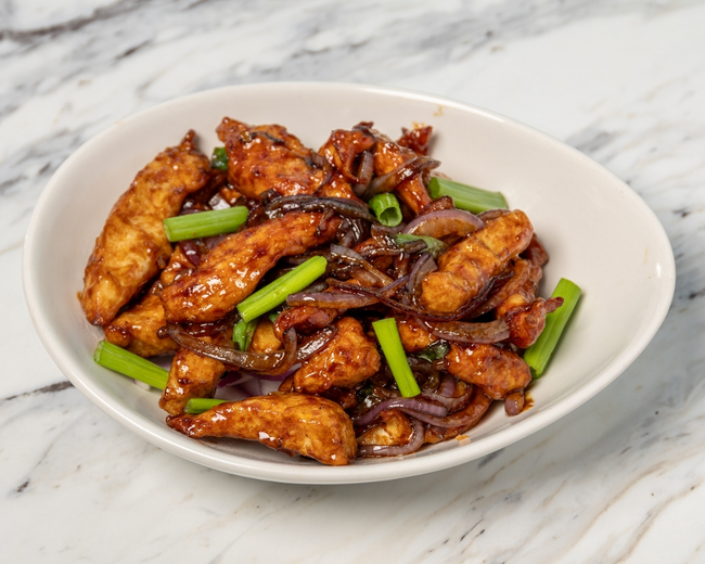 MANGOLIAN CHICKEN - WITH WHITE RICE