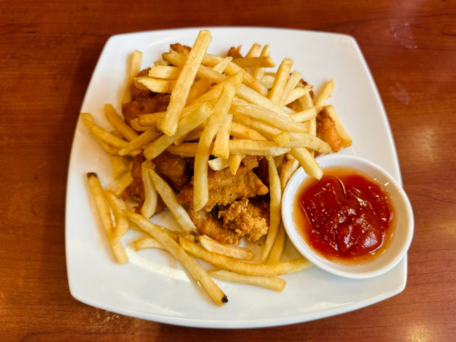 Popcorn Chicken and Fries