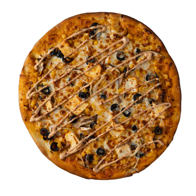 Olive Veggie Naanizza