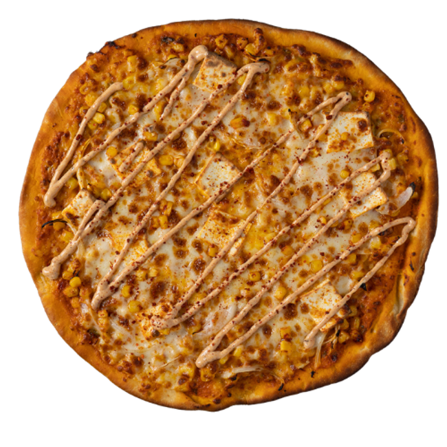 Paneer Elote Naanizza