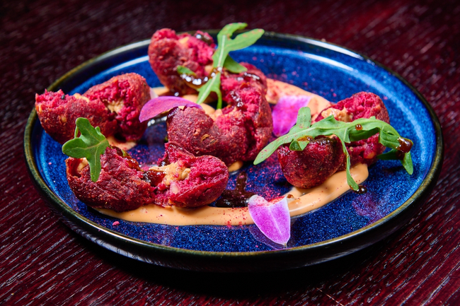 Beet Root And Peanut Butter Cutlet