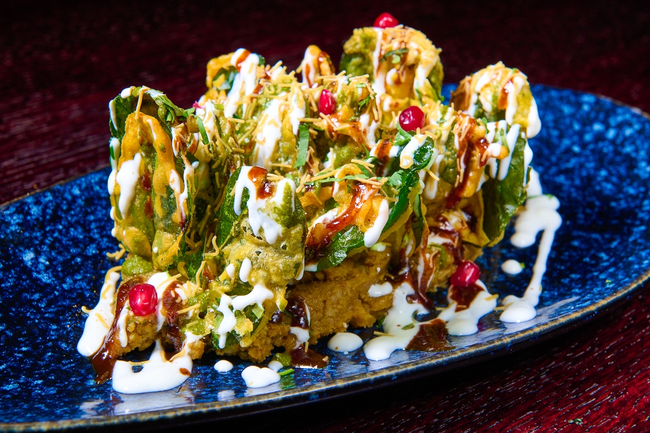 Palak Patta  And Aloo Chaat