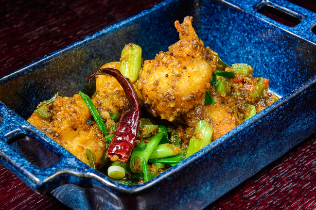 Social Jhinga Curry Leaf Butter