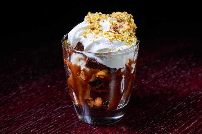 Social Hub Brownie Parfait With Vanilla Ice Cream