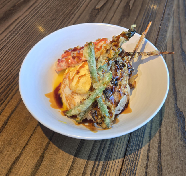 Una Ten Don (Eel Tempura  Rice Bowl)