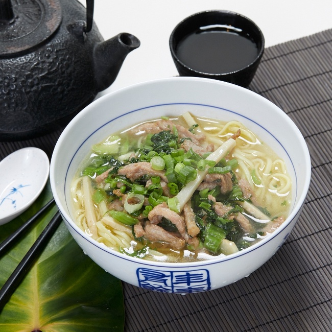 Snow Cabbage Pork Rice Noodle Soup