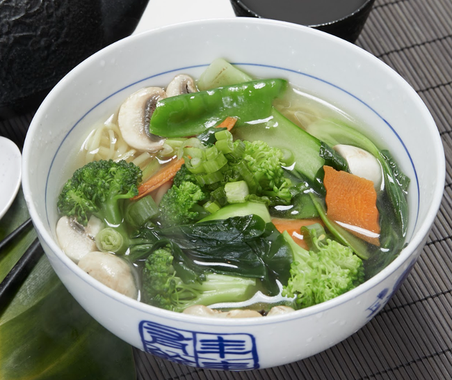 Vegetable Miso Noodle Soup
