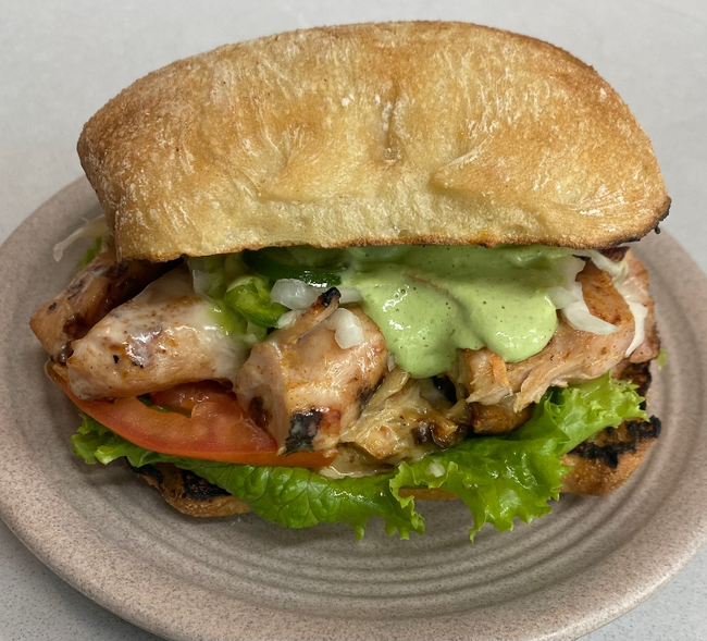 Peruvian Green Chicken Sandwich