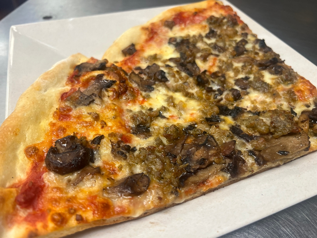 Sausage & Mushroom Slice