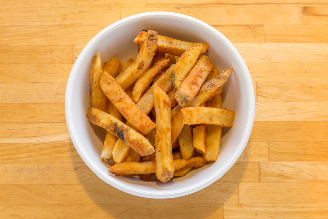 French Fries: perfectly seasoned and battered