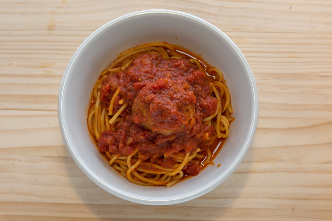 Kids Spaghetti and Tomato Sauce