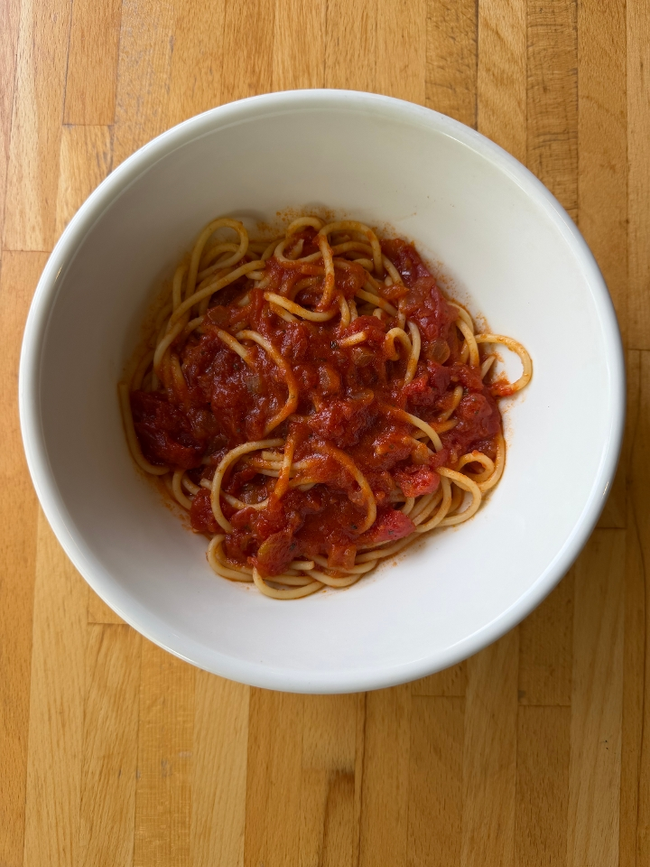 Kid's Spaghetti, Tomato Sauce