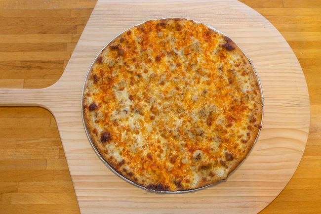 18” Prospect Hill:  ranch dressing, grilled chicken, hot buffalo sauce