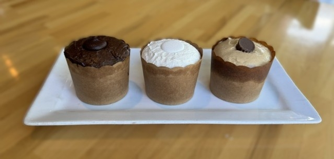 Cupcakes: Choose from a variety of flavors of our house-made cupcakes topped with creamy buttercream frosting.