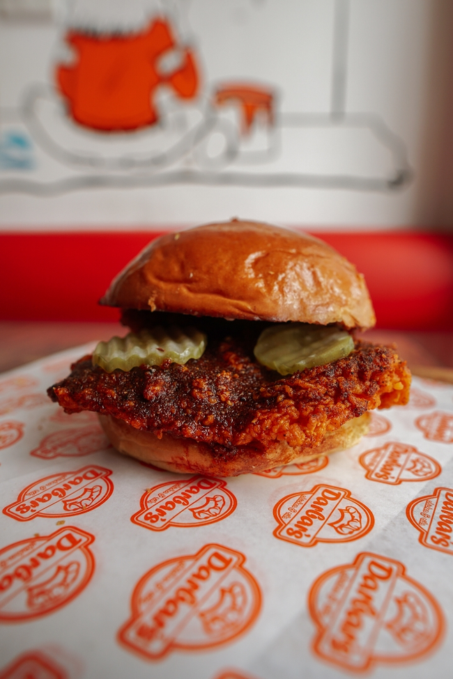 Darbars Hot Chicken Sandwich