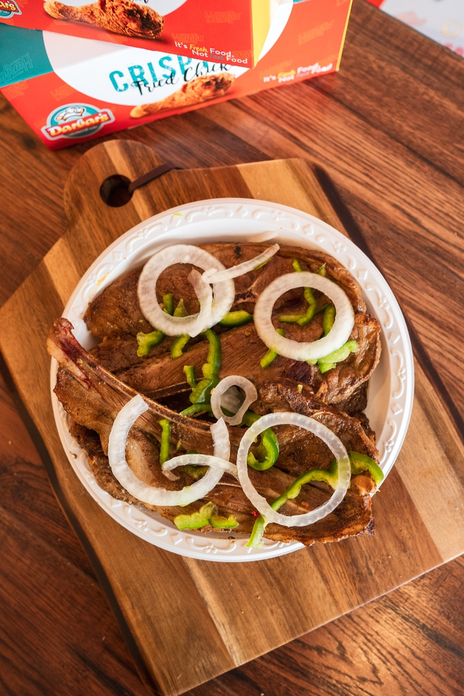 1 Pc Lamb Chop with Salad