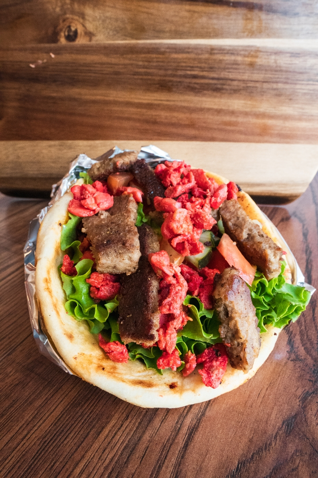 Mixed Chicken & Beef Pita Wrap