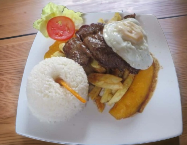 Grilled Angus NY Top Sirloin (Bistec  a lo pobre)