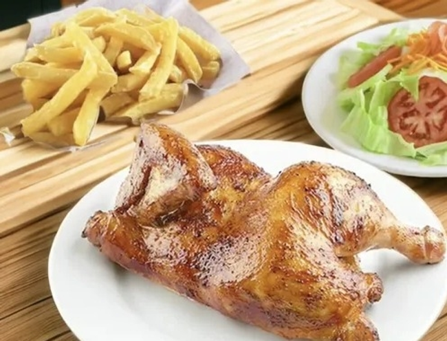 1/2 Charcoal Chicken (2 sides)