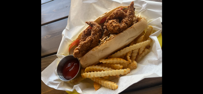Ricky's Chicken Po'Boy & Fries